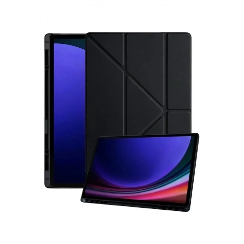 Mey İthalat®  Samsung Galaxy Tab A11 Plus Kalemlikli Mars Tablet Kılıfı - Siyah