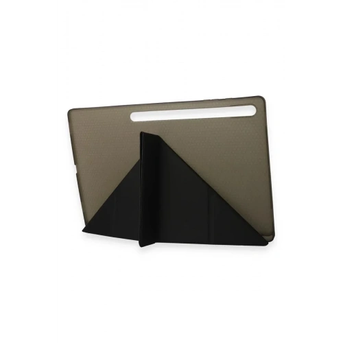 Mey İthalat®  Samsung Galaxy Tab A9 Plus Kılıf Kalemlikli Mars Tablet Kılıfı - Koyu Gri