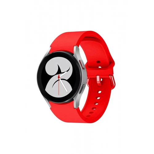 Mey İthalat®  Samsung Galaxy Watch 4 Klasik Kordon - Kırmızı