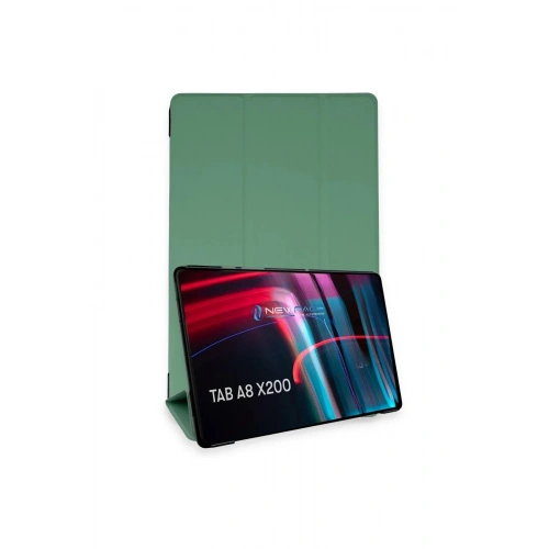 Mey İthalat®  Samsung Galaxy X200 Tab A8 10.5 Kılıf Tablet Smart Kılıf - Koyu Yeşil