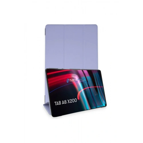 Mey İthalat®  Samsung Galaxy X200 Tab A8 10.5 Kılıf Tablet Smart Kılıf - Lila