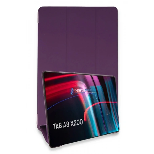Mey İthalat®  Samsung Galaxy X200 Tab A8 10.5 Kılıf Tablet Smart Kılıf - Mor