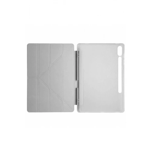 Mey İthalat®  Samsung Galaxy X510 Tab S9 FE 11 Kılıf Kalemlikli Mars Tablet Kılıfı - Gri