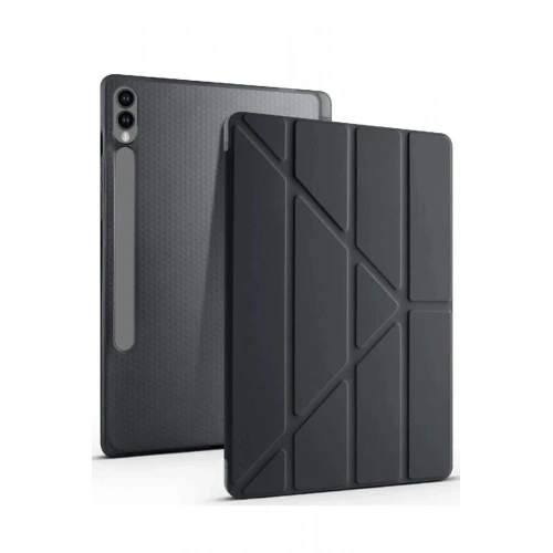 Mey İthalat®  Samsung Galaxy X510 Tab S9 FE 11 Kılıf Kalemlikli Mars Tablet Kılıfı - Siyah