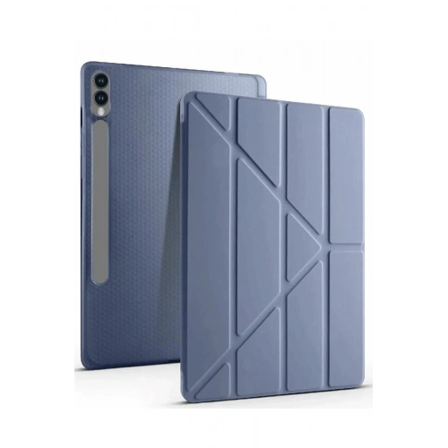 Mey İthalat®  Samsung Galaxy X610 Tab S9 FE Plus 12.4 Kılıf Kalemlikli Mars Tablet Kılıfı - Lavender