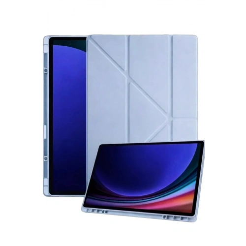Mey İthalat®  Samsung Galaxy X730 Tab S11 Kalemlikli Mars Tablet Kılıfı - Mavi