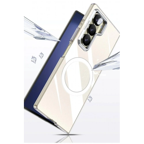 Mey İthalat®  Samsung Galaxy Z Fold 6 Crystal Magsafe Kapak - Şeffaf