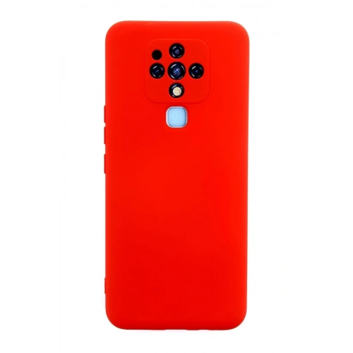 Mey İthalat®  Tecno Camon 16 Kılıf Nano içi Kadife Silikon - Kırmızı