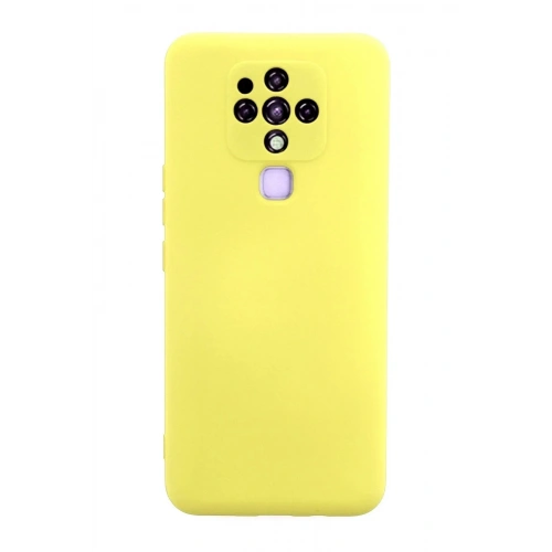 Mey İthalat®  Tecno Camon 16 Kılıf Nano içi Kadife Silikon - Sarı