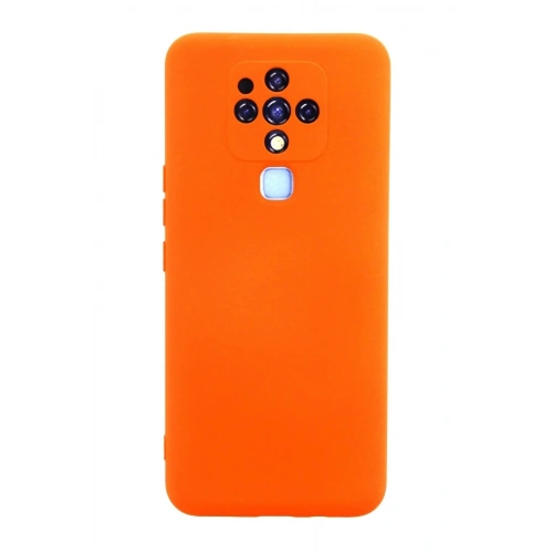 Mey İthalat®  Tecno Camon 16 Kılıf Nano içi Kadife Silikon - Turuncu