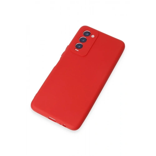 Mey İthalat®  Tecno Camon 18 Kılıf First Silikon - Kırmızı