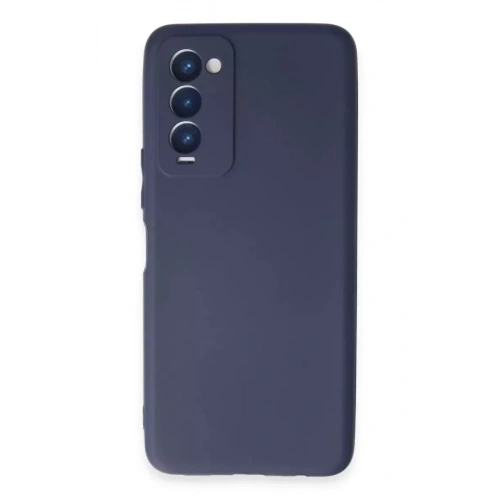 Mey İthalat®  Tecno Camon 18 Kılıf First Silikon - Lacivert