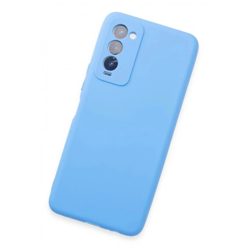 Mey İthalat®  Tecno Camon 18 Kılıf First Silikon - Mavi