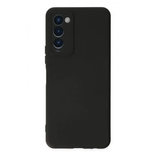 Mey İthalat®  Tecno Camon 18 Kılıf Nano içi Kadife Silikon - Siyah