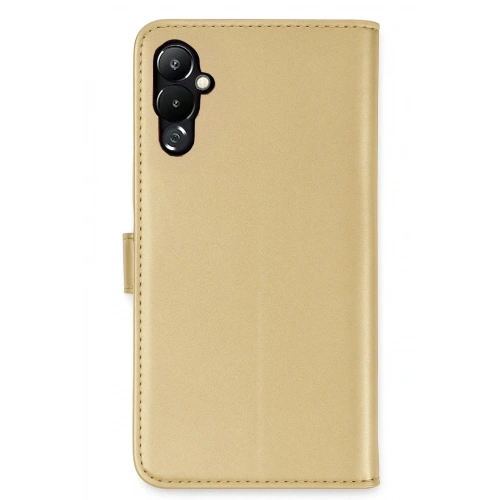 Mey İthalat®  Tecno Pova 4 Kılıf Trend S Plus Kapaklı Kılıf - Gold
