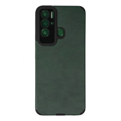 Mey İthalat®  Tecno Pova Neo Kılıf Loop Deri Silikon - Yeşil