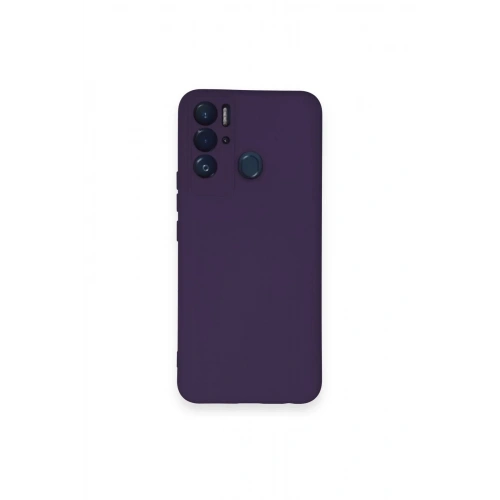 Mey İthalat®  Tecno Pova Neo Kılıf Nano içi Kadife Silikon - Mor