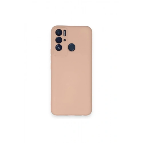 Mey İthalat®  Tecno Pova Neo Kılıf Nano içi Kadife Silikon - Pudra