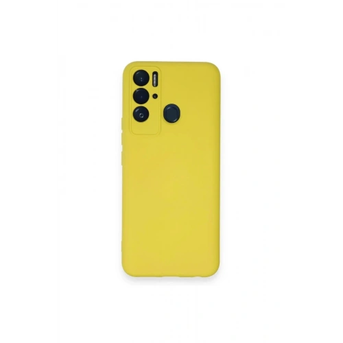 Mey İthalat®  Tecno Pova Neo Kılıf Nano içi Kadife Silikon - Sarı