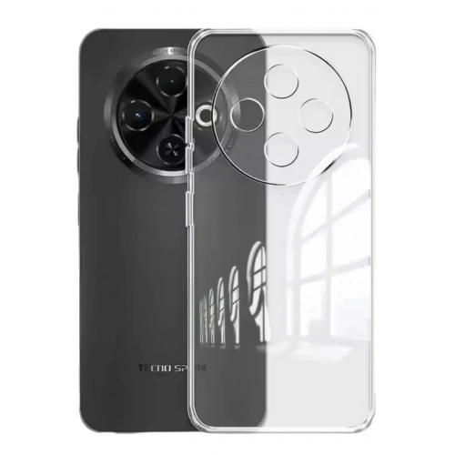 Mey İthalat®  Tecno Spark 30C Kılıf Lüx Şeffaf Silikon