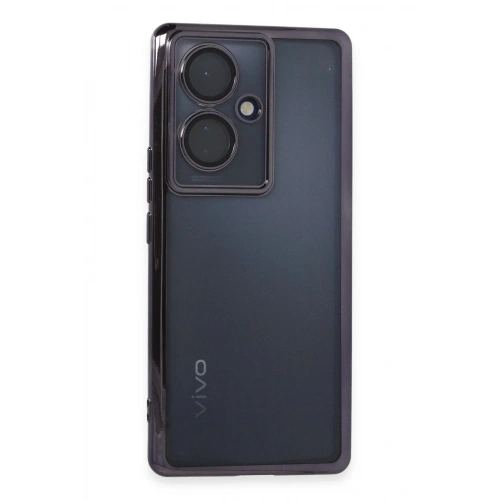 Mey İthalat®  Vivo V29 Lite Kılıf  Lensli Silikon - Mor