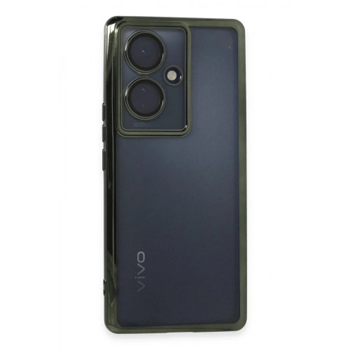 Mey İthalat®  Vivo V29 Lite Kılıf  Lensli Silikon - Yeşil