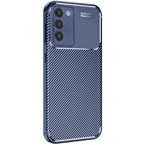 Mey İthalat®  Vivo V30 Lite 4G Kılıf Auto Focus Karbon Kapak - Lacivert