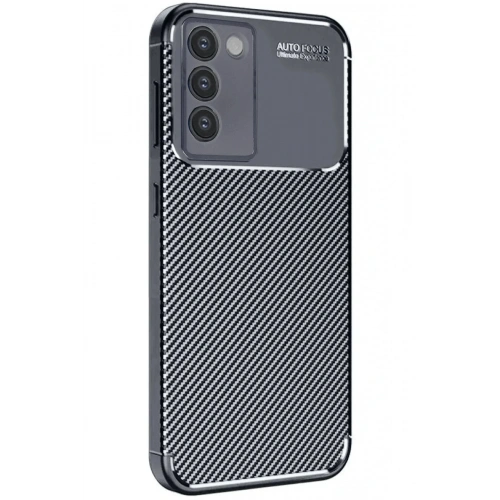 Mey İthalat®  Vivo V30 Lite 4G Kılıf Auto Focus Karbon Kapak - Siyah