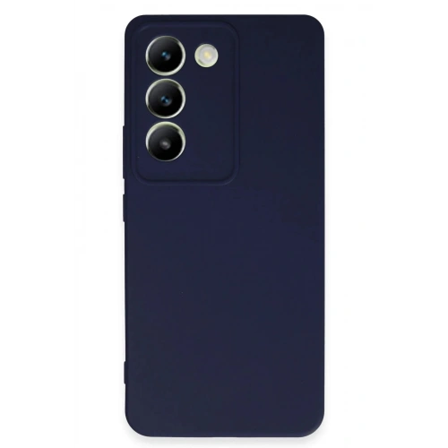 Mey İthalat®  Vivo V30 Lite 4G Kılıf First Silikon - Lacivert