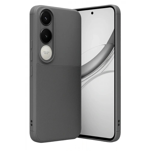 Mey İthalat®  Vivo V50 Lite 4G Auto Focus Karbon Kapak - Gri