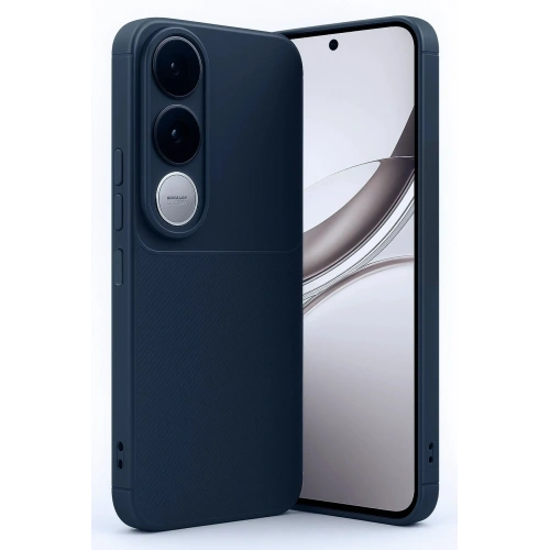 Mey İthalat®  Vivo V50 Lite 4G Auto Focus Karbon Kapak - Lacivert