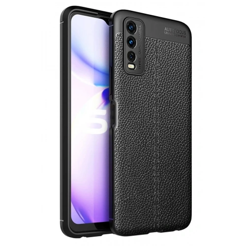 Mey İthalat®  Vivo Y11S Kılıf Auto Focus Kapak - Siyah