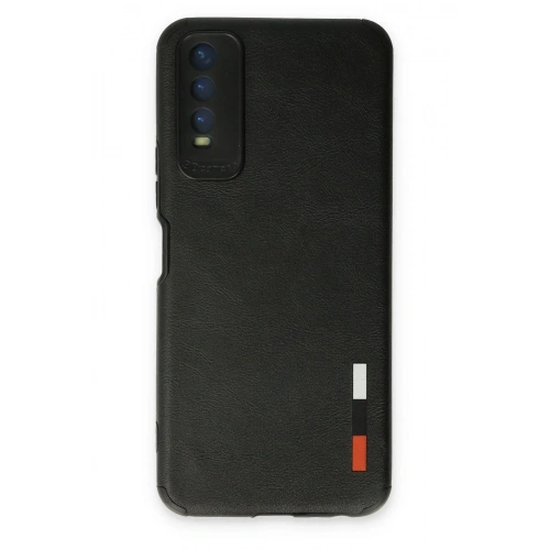 Mey İthalat®  Vivo Y11S Kılıf Loop Deri Silikon - Siyah