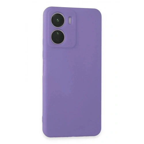 Mey İthalat®  Vivo Y16 Kılıf First Silikon - Lila