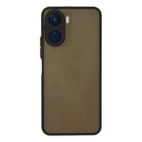 Mey İthalat®  Vivo Y16 Kılıf Montreal Silikon Kapak - Siyah