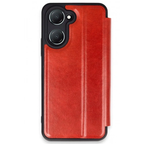 Mey İthalat®  Vivo Y18 Kılıf Flip Cover - Kırmızı