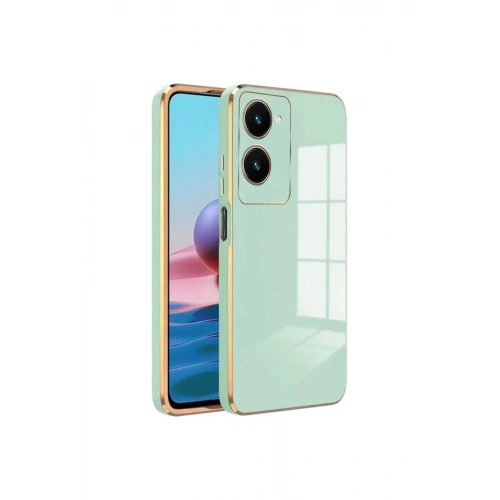 Mey İthalat®  Vivo Y18 Kılıf Volet Silikon - Açık Yeşil
