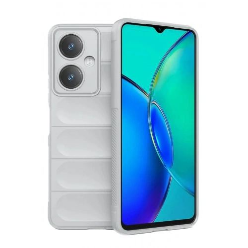 Mey İthalat®  Vivo Y27 Kılıf Optimum Silikon - Krem