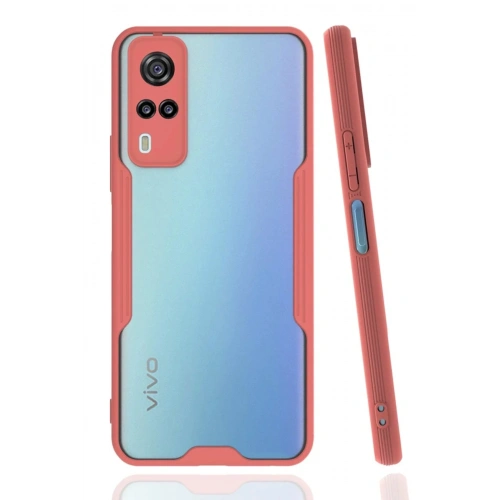 Mey İthalat®  Vivo Y53S Kılıf Platin Silikon - Pembe