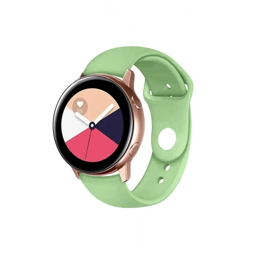 Mey İthalat®  Watch 22mm Klasik Kordon - Açık Yeşil