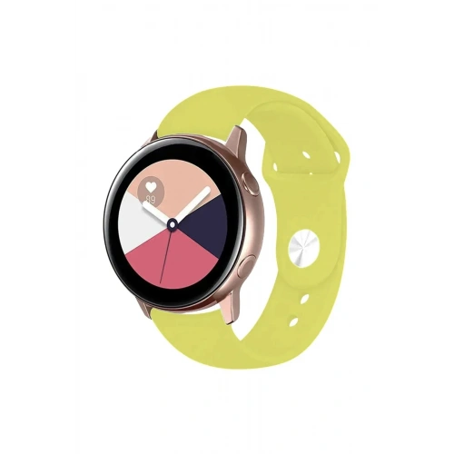 Mey İthalat®  Watch 22mm Klasik Kordon - Sarı