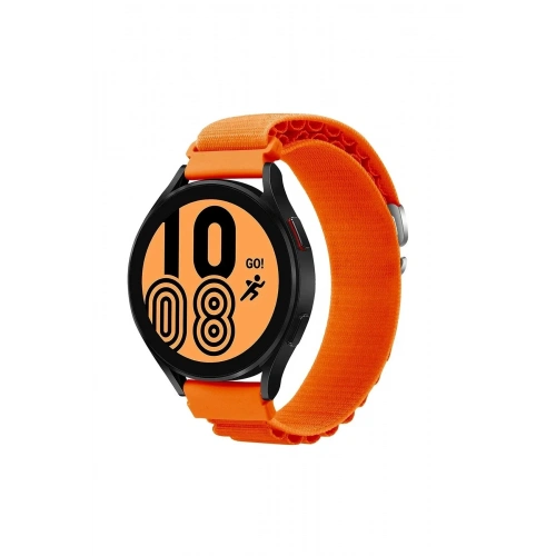 Mey İthalat®  Watch 22mm KR410 Kumaş Kordon - Turuncu
