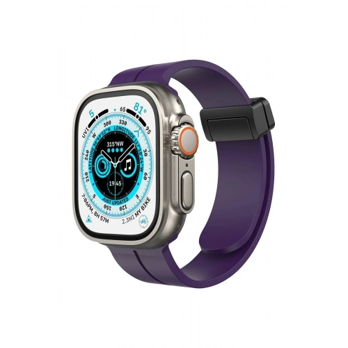 Mey İthalat®   Watch 38mm KR412 Elegance Stylısh Kordon - Derin Mor