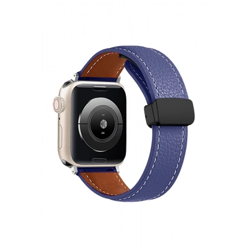 Mey İthalat®   Watch 38mm KR414 Daks Deri Kordon - Lacivert