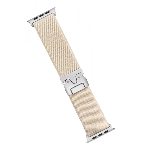 Mey İthalat®   Watch 42mm Forest Kumaş Kordon - Krem
