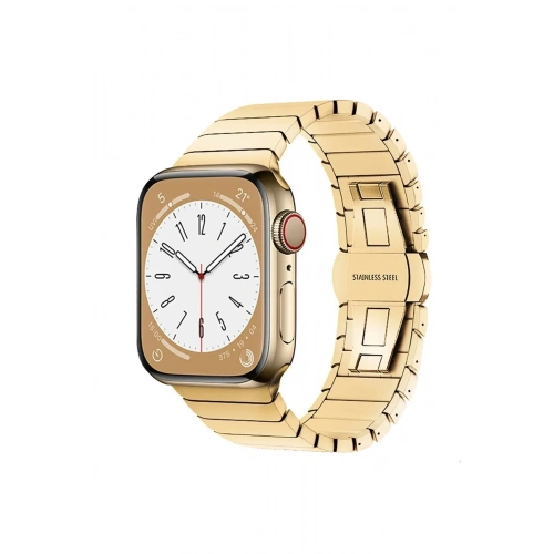 Mey İthalat®   Watch 42mm KR413 Fine Steel Kordon - Gold