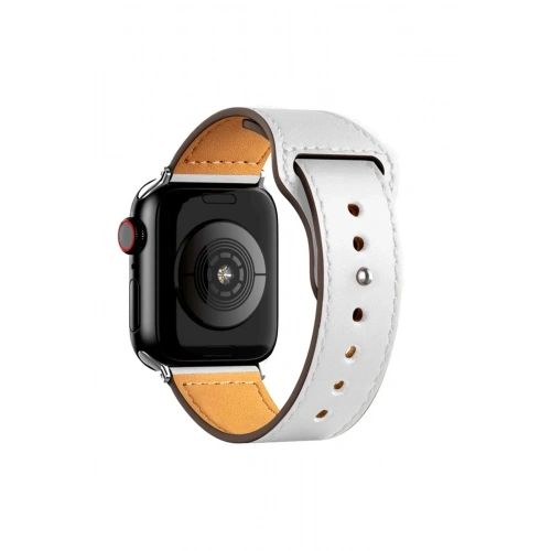 Mey İthalat®   Watch 42mm KR415 Luaz Deri Kordon - Beyaz