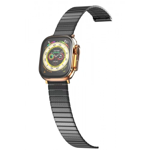 Mey İthalat®   Watch 42mm Made Metal Kordon - Siyah