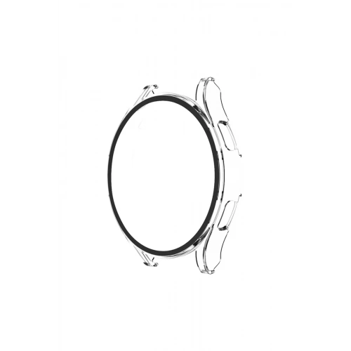 Mey İthalat®  Watch 5 Pro 45mm Wall Camlı Kasa Ekran Koruyucu - Şeffaf
