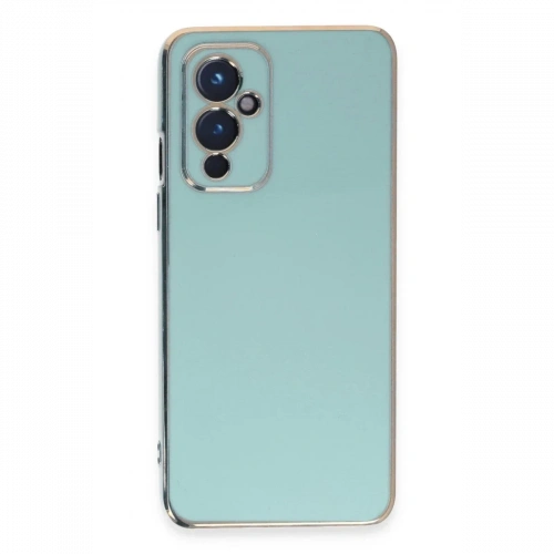 One Plus 9 Kılıf Volet Silikon - Açık Yeşil